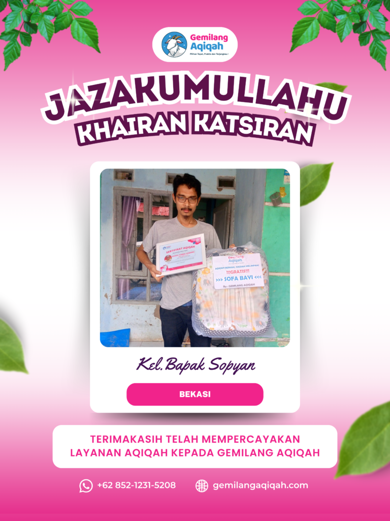 Gemilang Aqiqah 30 Okt Testimoni